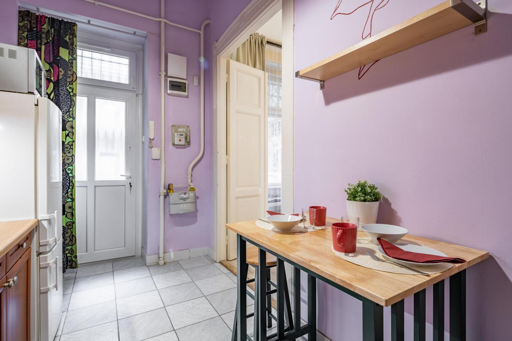 Lilac Escape On Baross Street Budapest